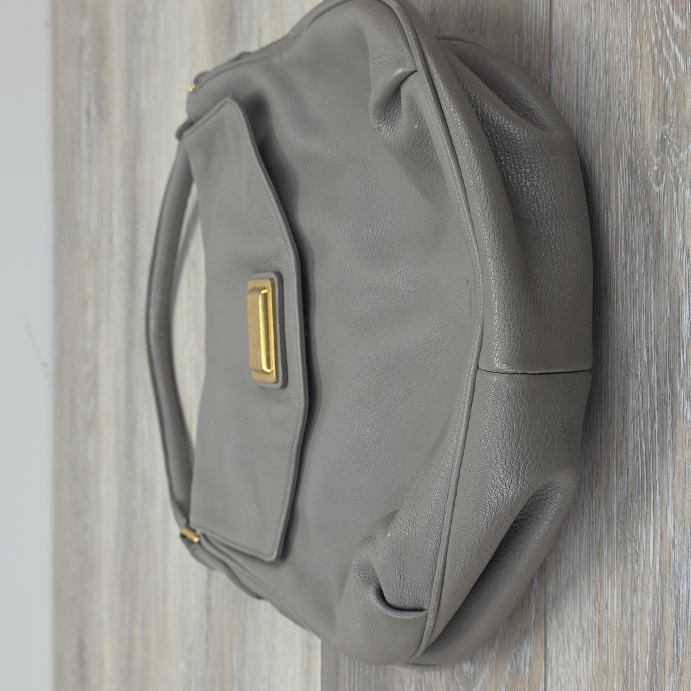 Marc by Marc Jacobs Leather Standard Supply Workwear Crossbody Handbag Taupe - Picture 6 of 15